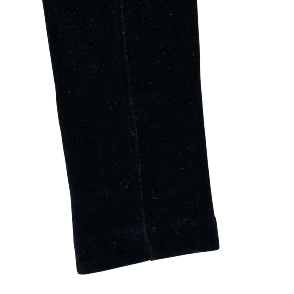 Ralph Lauren NWT Black Velvet Straight Leg Pants Wool Blend Size S - Picture 7 of 14